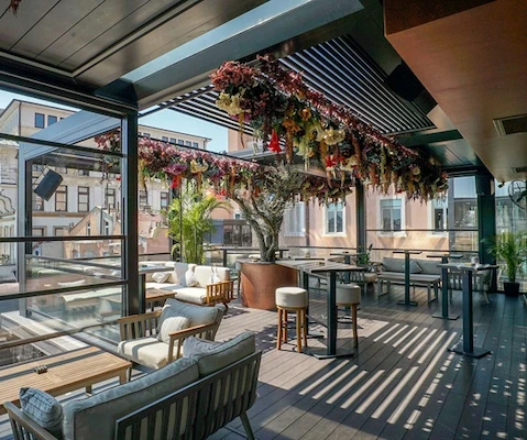 pérgola restaurante