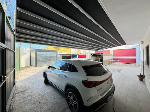 lona tensada sin soporte